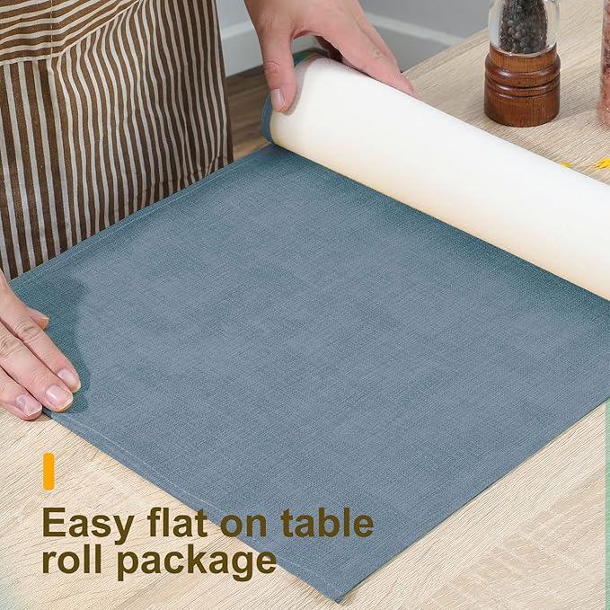 Wipeable Table Runner, Thick Farmhouse Dresser Runner, Rustic for Kitchen, Bedroom, Outdoor (72'', Mustard Yellow)