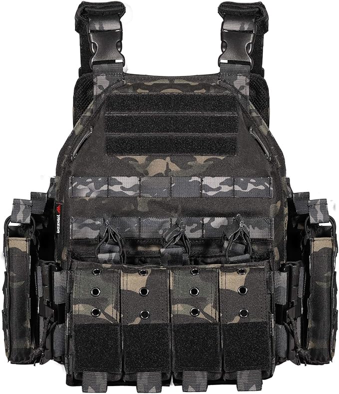 YAKEDA Quick Release Tactical Outdoor Vest for Adult