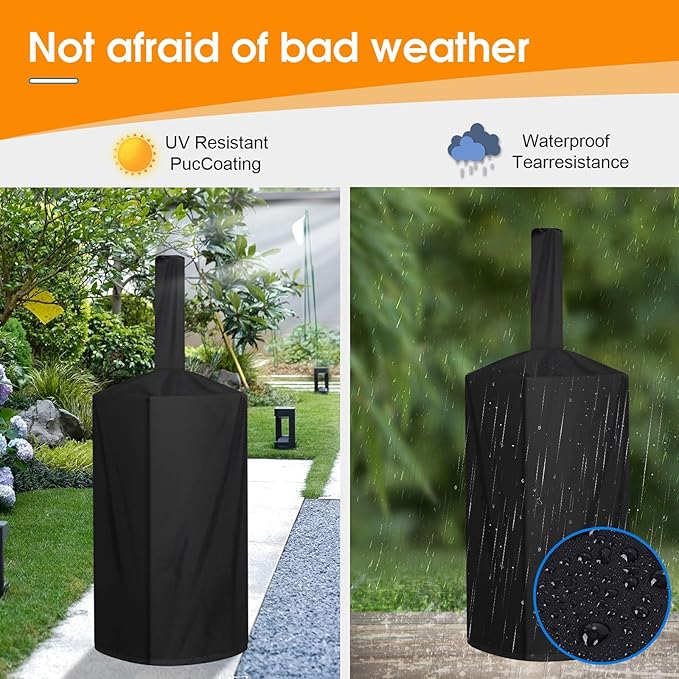 Pizza Oven Cover, Outdoor Pizza Oven Cover Dustproof, Weatherproof, Uv Resistant Adjustable Drawstring And Elastic Band Suitable For Wood Fired Pizza Oven BBQ Smoker Grill