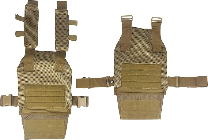 Greencity Weight Vest Adjustable Strength and Endurance Training, Tactical Vest Quick Release with Molle System, Fitness Workouts, Running