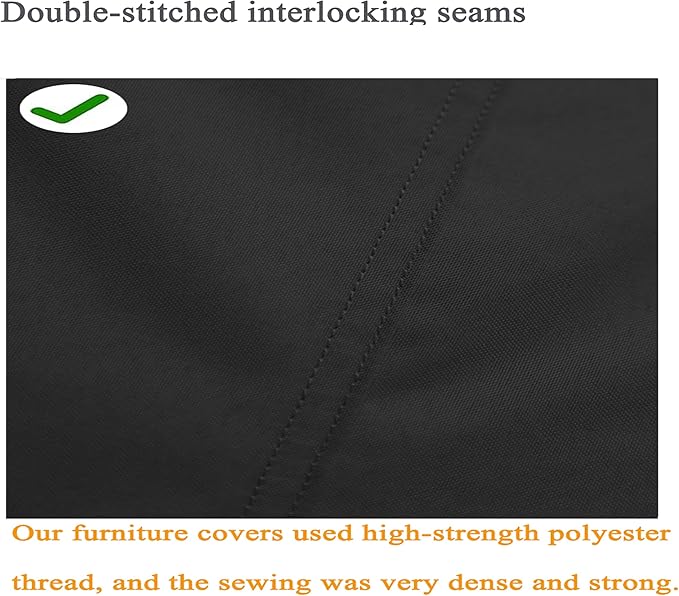 Fire Pit Cover 600D Heavy Duty Waterproof Fabric With PVC Coating Round 22" Dia x 16" H Black Fits 18-20 inch Fire Pit Table Fade Resistant Outdoor Firepit Cover