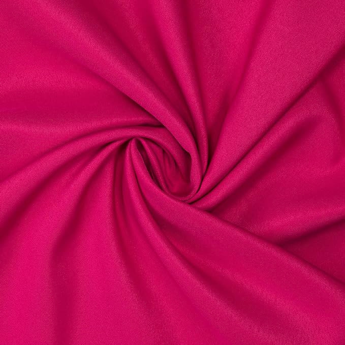 Gee Di Moda Rectangle Tablecloth - 60 x 102 Inch Fuchsia Table Cloth for 6 Foot Rectangle Tables - Heavy Duty Washable Fabric - for Holiday Party, Dinner, Weddings, Baby Shower & Events