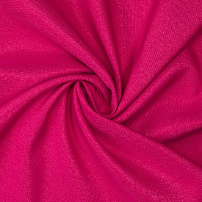 Gee Di Moda Rectangle Tablecloth - 60 x 84 Inch Fuchsia Table Cloth for 5 Foot Rectangle Tables - Heavy Duty Washable Fabric - for Holiday Party, Dinner, Weddings, Baby Shower & Events