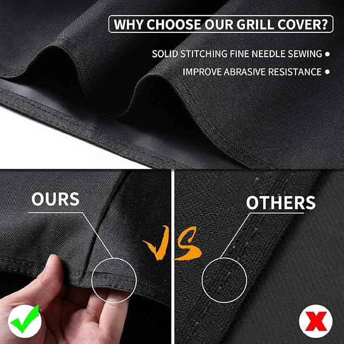 SUPJOYES Gas Grill Cover for Weber Spirit II 210, 48 Inch BBQ Grill Covers, Heavy Duty Waterproof Barbecue Accessories