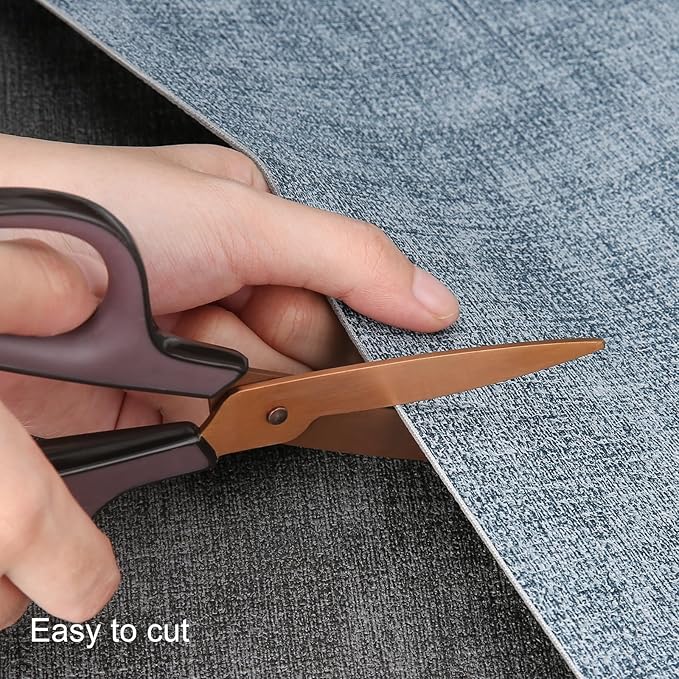 Table Runners 55 Inches Long, Dual-Sided Faux Leather Farmhouse Table Runner Waterproof Heatproof Non-Slip for Living Room Party Home Decor Holiday Decorations(Gray Light Blue, 12 x 55 Inch)