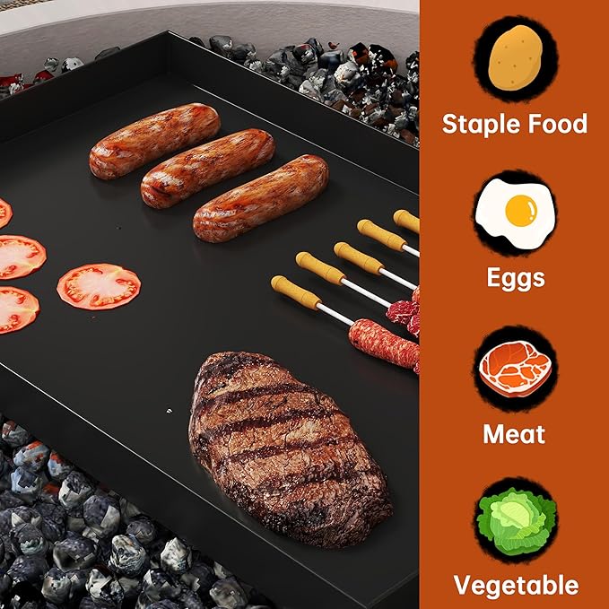 Campfire Swing Grill with Adjustable Grill Cooking Rack,Camp Fire Cooking Equipment Comes With 8 Hooks, Accessories and handbag,Portable Dutch Oven Hanger for Camping, Hiking, Cookware, Bonfire