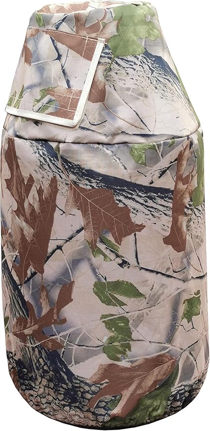Propane Tank Cover Fits 30-Pound Steel Propane Cylinder Cover for RV Trailer, Leaf.