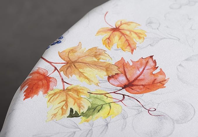 Maison d' Hermine Table Cloth Round Table 100% Cotton 63 Inches Fall Tablecloth Reusable Everyday Use for Thanksgiving Christmas Decorations Dining Farmhouse Party (Fruit D'Hiver)