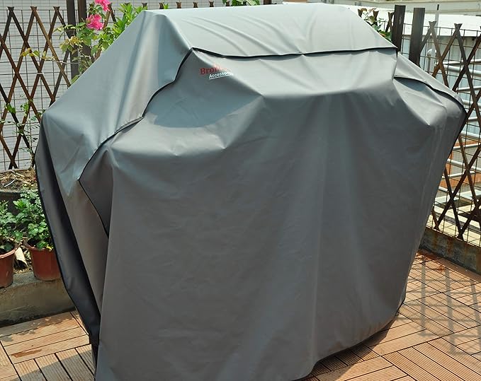 52" Heavy Duty Waterproof Gas Grill Cover fits Weber Char-Broil Coleman Gas Grill-Gray