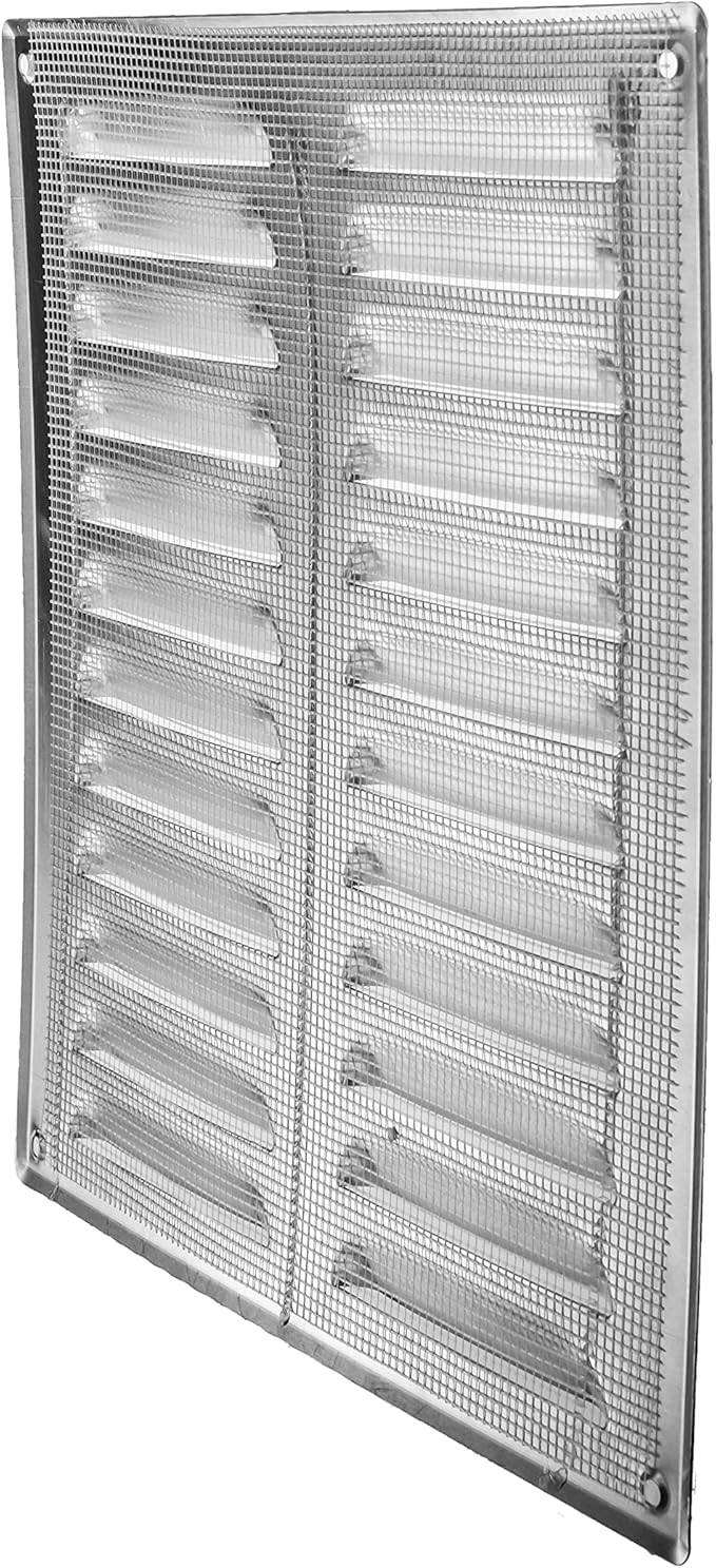 Repa Market 10" x 11" Inch Aluminum Vent Cover – Rustproof Wall and Ceiling Grille with Screen Mesh – Air Intake, Return Register – for HVAC Duct Openings – Indoor or Outdoor Ventilation Systems
