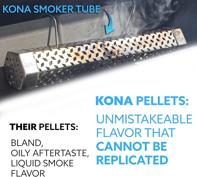 Kona Wood Pellets All Variety Pack, Intended for Ninja Woodfire Outdoor Grill, Wood Fire Oven & Smoker, 8, 1lb Resealable Bags