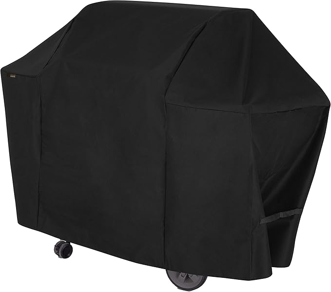 Modern Leisure 2977 Chalet 4 Burner Grill Cover (65 L x 25 D x 44.5 H) Water-Resistant, Medium, Black