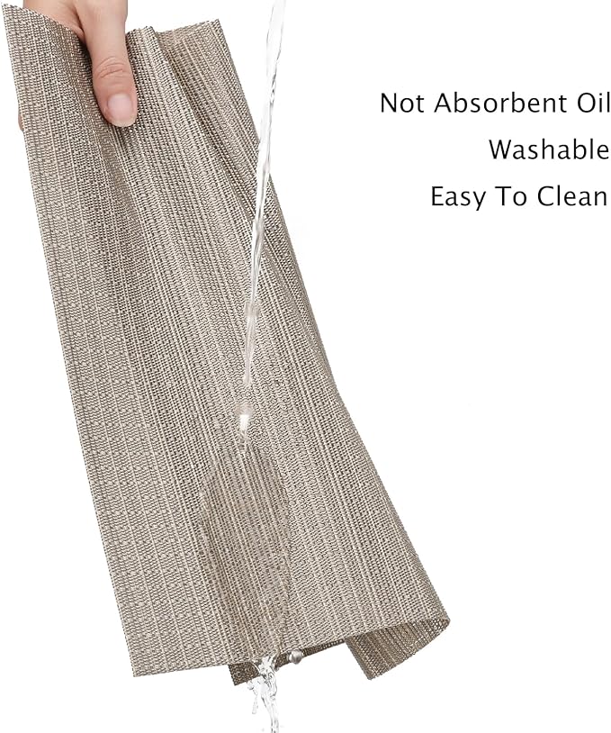 Myir JUN Table Runner, Vinyl Table Runner Indoor 72 Inch Long Arbitrarily Cropped Runner for Table Heatproof for Home Party (Golden Silver, 15 x 72 inch)