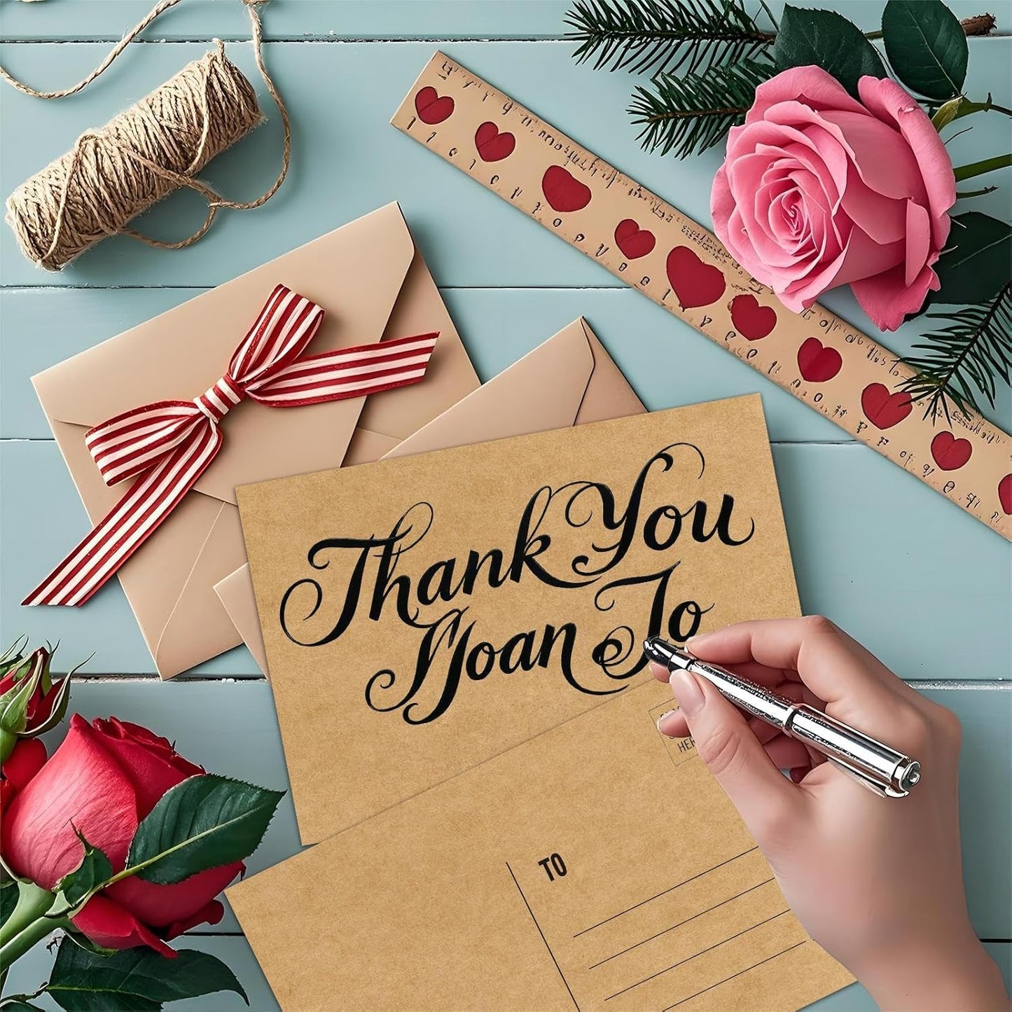 Kraft 4x6 Blank Postcards for Mailing, Brown Cardstock Paper, Thick Cardstock, Ideal for Greeting Cards, Thank You, Invitations & DIY Projects