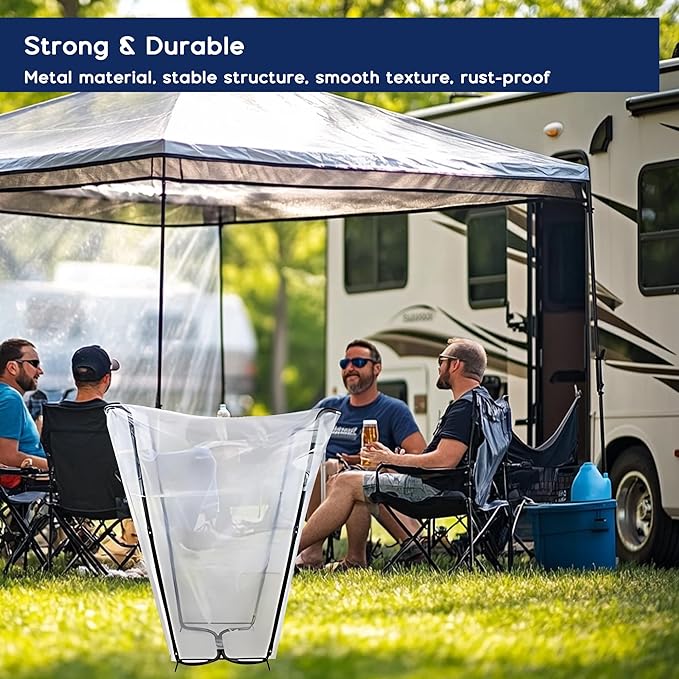 Outdoor Trash Bag Holder Stand,Metal Garbage Bag Holder for 30-45 Gallon Bags,Leaf Bag Support Stand Holder,Portable Multi-Use Garbage Bag Frame Holder for Leaves Camping Lawn Party Weeding Yard