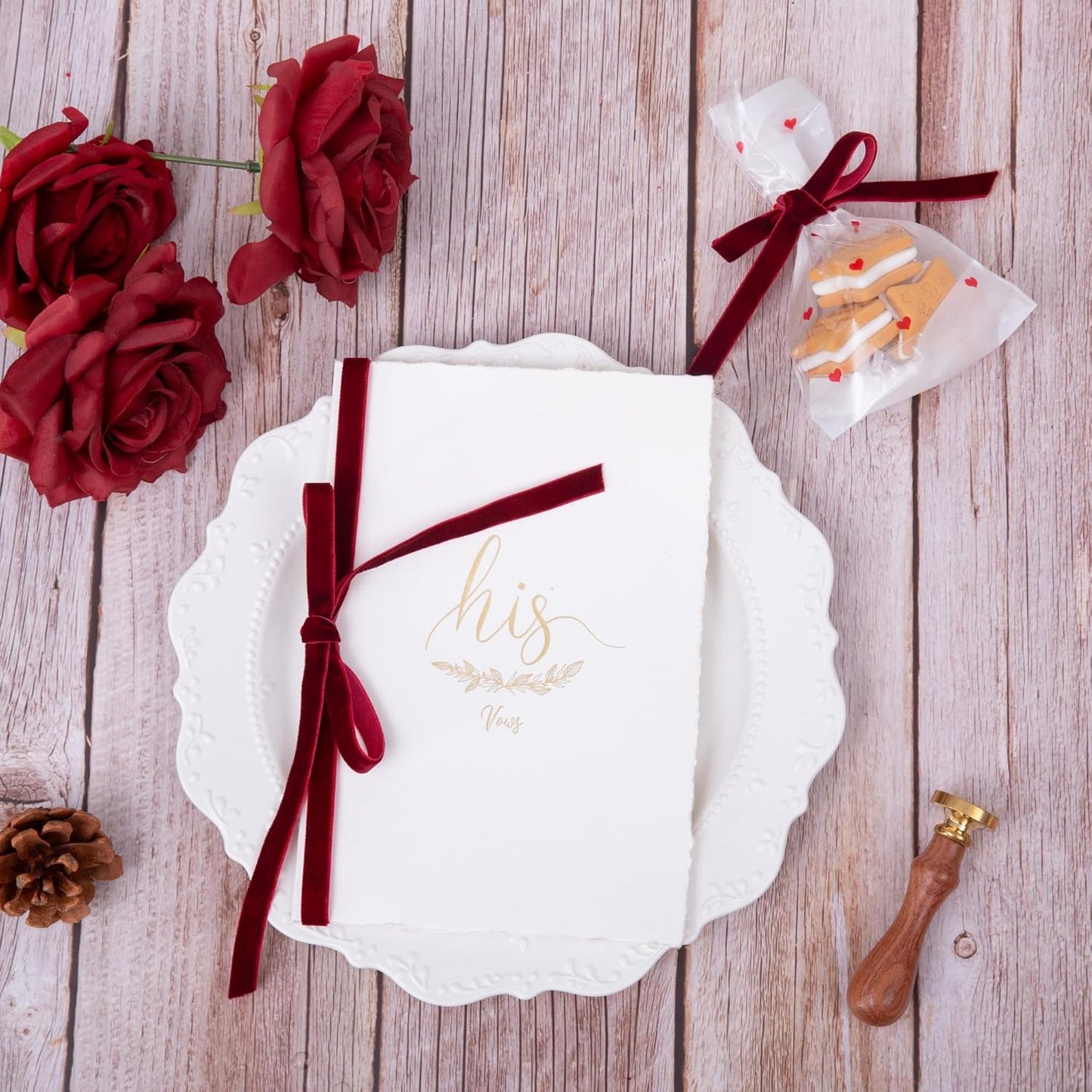 Vintage Burgundy Velvet Ribbon, 3/8 Inch X 25Yd