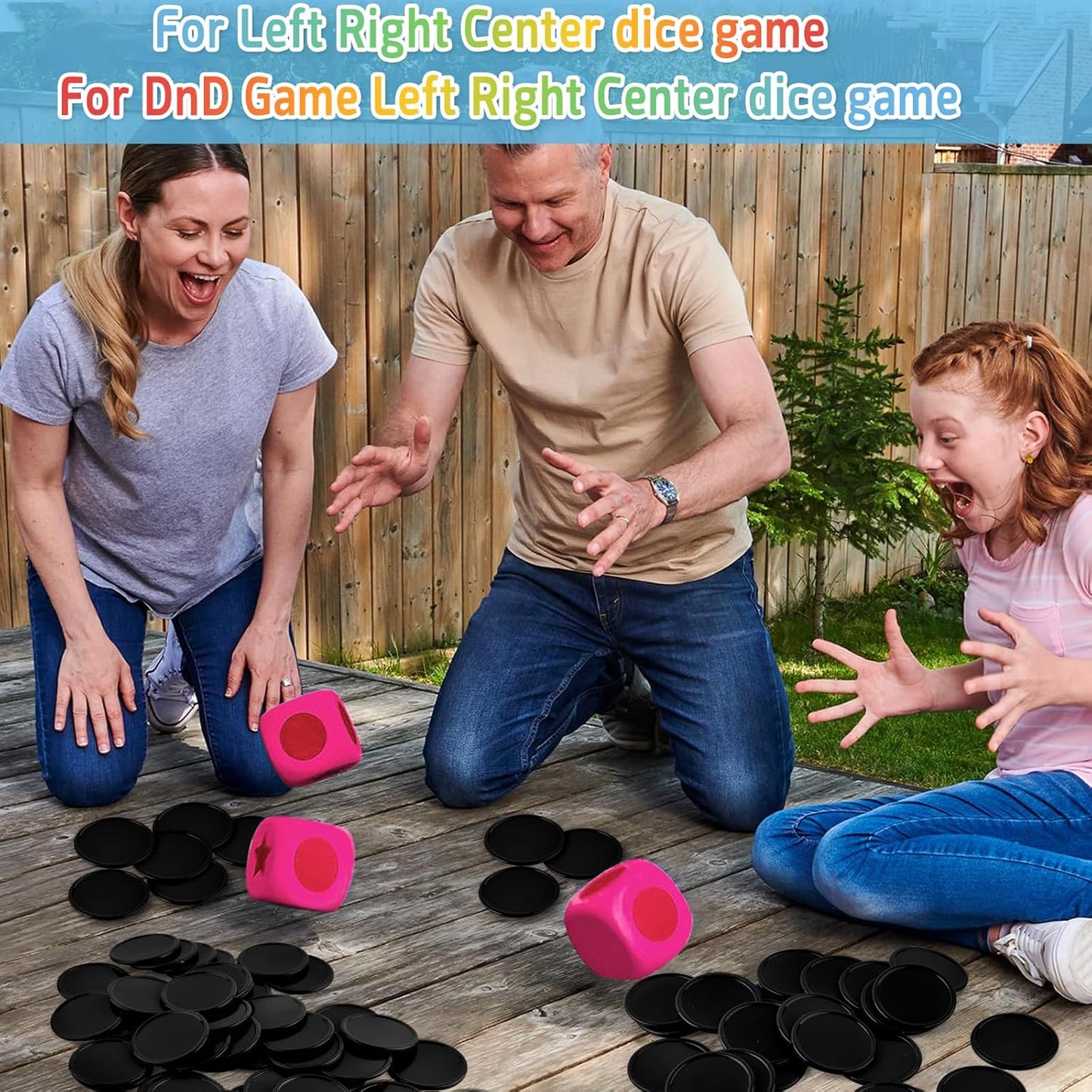 Coopay 600 Pieces Plastic Poker Chips Learning Counters Disks Bingo Chip Counting Discs Markers for Math Practice and Poker Card Game Tokens, Teaching Rewards, 38 mm/ 1.5 Inches (Black)