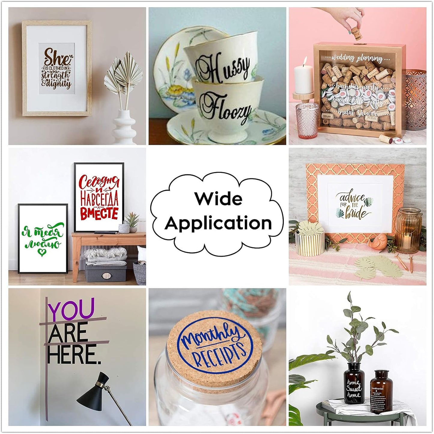 HTVRONT Silver Permanent Vinyl - 12 Pack Vinyl for Cutting Machine - 10 Sheets 12" x 12"& 2 Transfer Tape Sheets for Party Decoration, Sticker, Craft Cutter, Car Decal (Glossy)