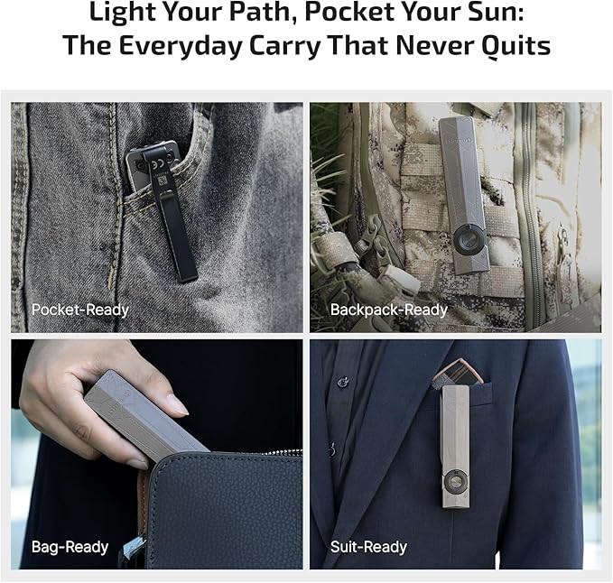 OLIGHT ArkPro EDC Flat Flashlight Rechargeable with Green Beam, UV and White LED, 1500 Lumens USB-C Pocket Camping Flashlight, Spotlight Floodlight for Outdoor Emergency Working (Phantom Squadron CW)