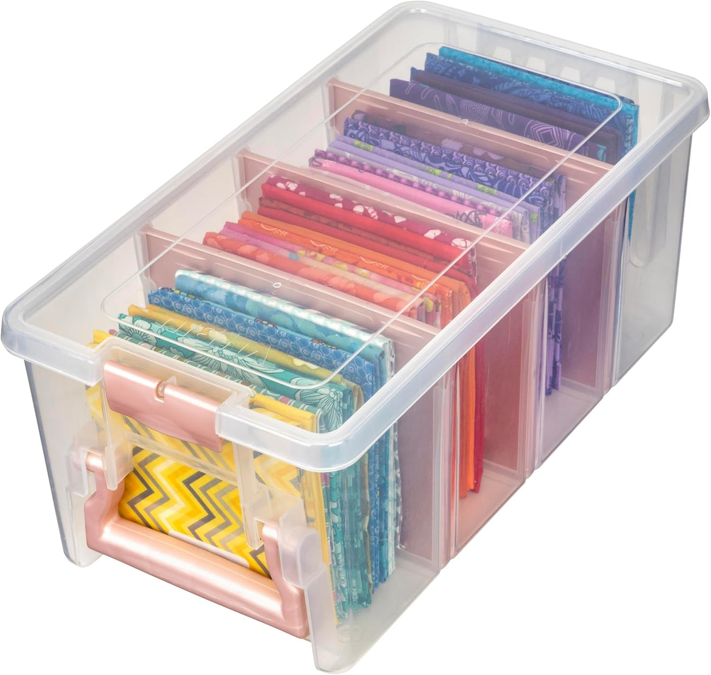 ArtBin Semi Satchel Portable Craft Organizer with 3 Dividers - Clear Plastic Storage Case for Art & Craft Supplies