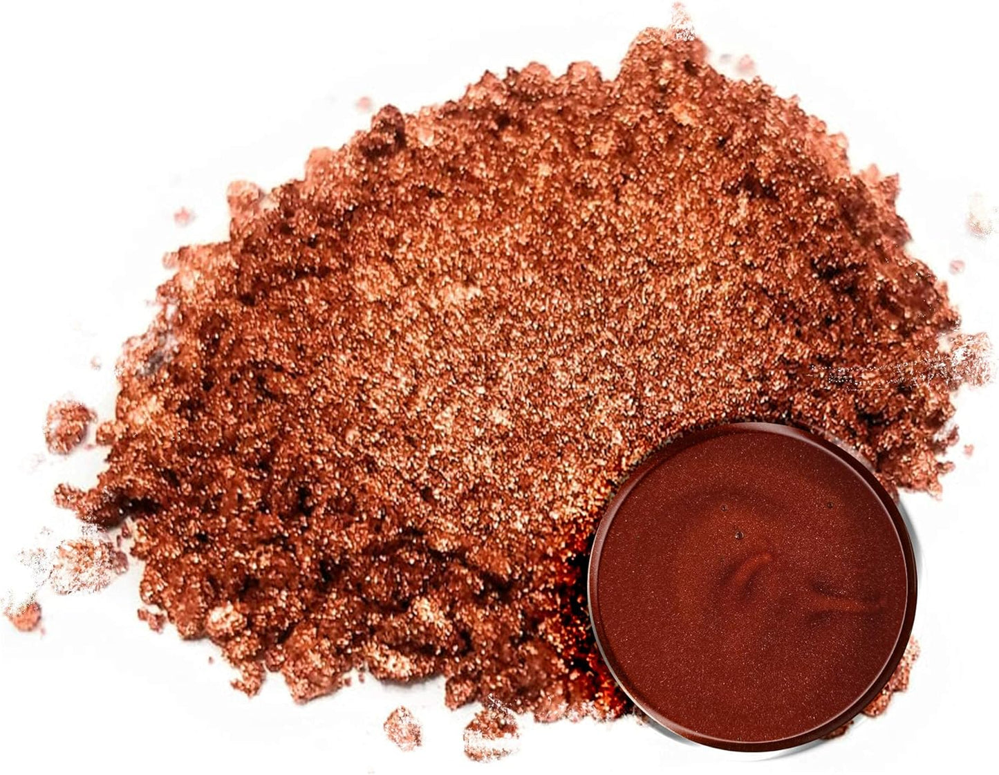 Eye Candy Pigments Premium Copper Mica Powder - Motoka Copper (25gr) - for Epoxy, Resin, Soap, Paint, Woodworking, Acrylic Pouring, Bath Bombs, Fishing Lures - DIY Arts and Crafts Additive