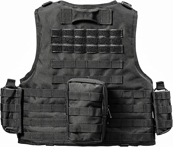 YAKEDA Adjustable Tactical Airsoft Training Vest | Camping, Fishing, Hunting,Gift for Halloween and New Year
