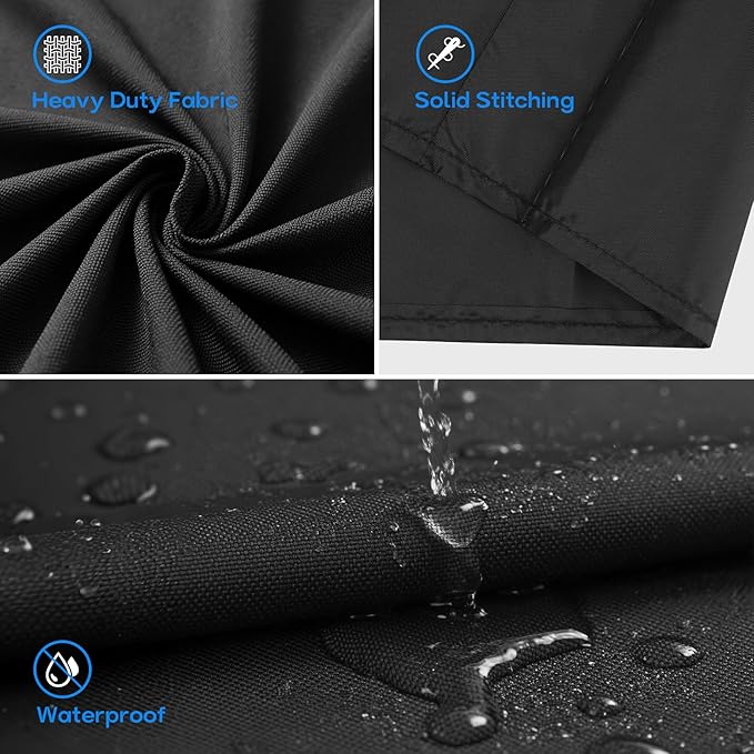 Onlyfire Grill Cover for Masterbuilt 30 Inch Propane Smoker, Heavy Duty Waterproof Replacement Cover, Black