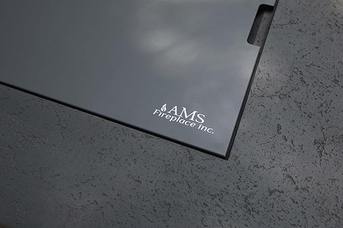 AMS Fireplace | Powder Coated Fire Pit Burner Lid for Brooklyn FireTable (Dark Gray) | Weather-Protected | Easy to Clean | No Assembly Required