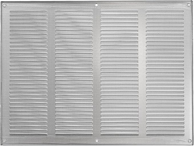 Repa Market Air Vent Cover 16x12 Inch (Outer Dimensions) Galvanized Steel Louvered Grill Cover with Mesh Screen/Wall or Ceiling Vent/HVAC Register for Indoor and Outdoor Ventilation