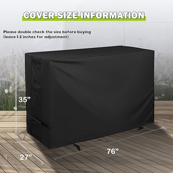 Grill Cover for Blackstone Bronco 5-Burner 44" Omnivore Propane Grill 2426, Outdoor Griddle Cover for Blackstone Original 44in 5 Burner Griddle 1568, Protective Flat Top Grill Cover