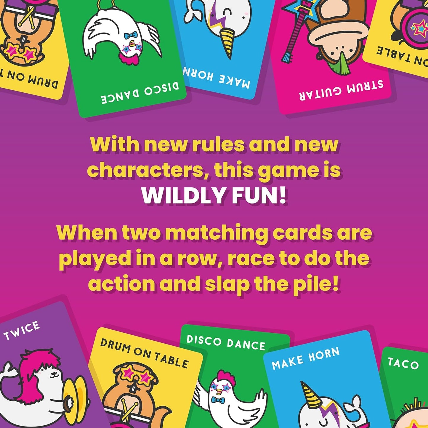 Wild, Wild Taco – by Taco Cat Goat Cheese Pizza - Hilarious, Fast-Paced Slap-Jack Card Game for Kids, Teens, and Adults. Family Friendly Party Game. Great Gift for Kids Ages 7+, 2-8 Players, 10 min