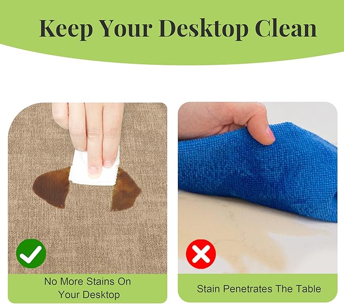 13-Inch Faux Leather Round Placemats Set of 4, Waterproof Anti-Slip Dual Sided Place mats, Heat Resistant Washable Table Mats with Coaster, Suitable for Indoor & Outdoor (4, Black Light Coffee)