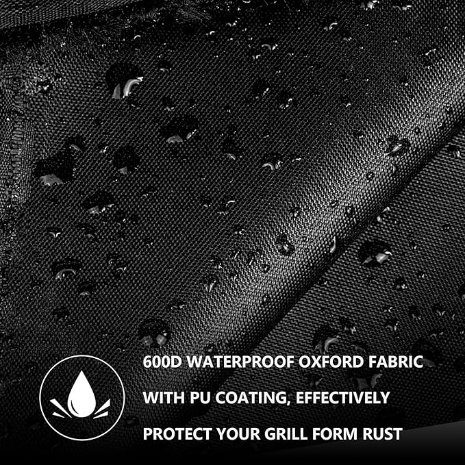 Outdoor Heavy Duty Waterproof Pellet Grill Cover for Traeger Woodridge Pellet Grill,Compatible with Traeger Grill Accessories BAC761 Full-Length All Weather Grill Cover Accessory,Black