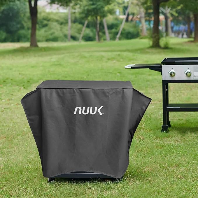 NUUK 20x30IN Waterproof Outdoor Cooking Station Cover, Heavy Duty UV Resistant BBQ Grill Table Cover for Pizza Oven Cart and Kitchen Prep Island