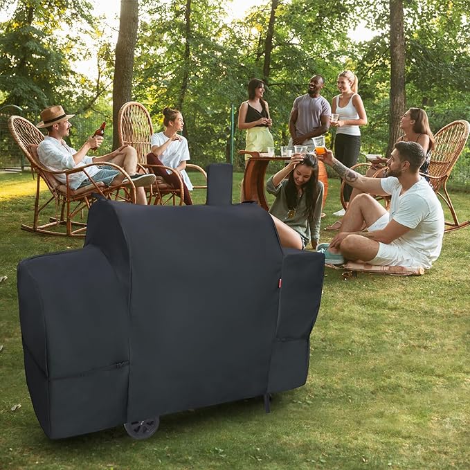Outdoor Grill Cover Fits Royal Gourmet CC1830S/CC1830W/CC1830M/CC1830SC 30 Charcoal Grill, Waterproof 600D Heavy Duty Barrel Grill Cover, Fade Resistant & Rip-Proof BBQ Covers for Weather Protection.