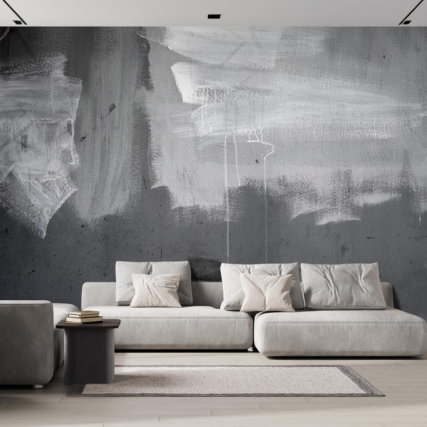 wall26 Grunge Concrete Wall Removable Wall Mural | Self- 132x168 inchesAdhesive Large Wallpaper - 132x168 inches