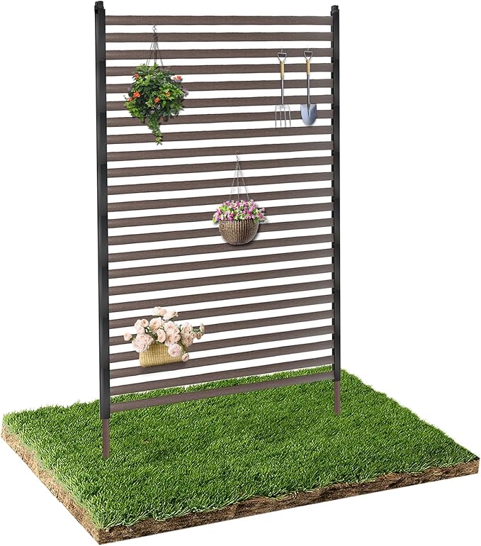 Outdoor Privacy Screens, 3FT X 5FT Decorative Privacy Fence Panels for Patio, Backyard and Garden(Brown)
