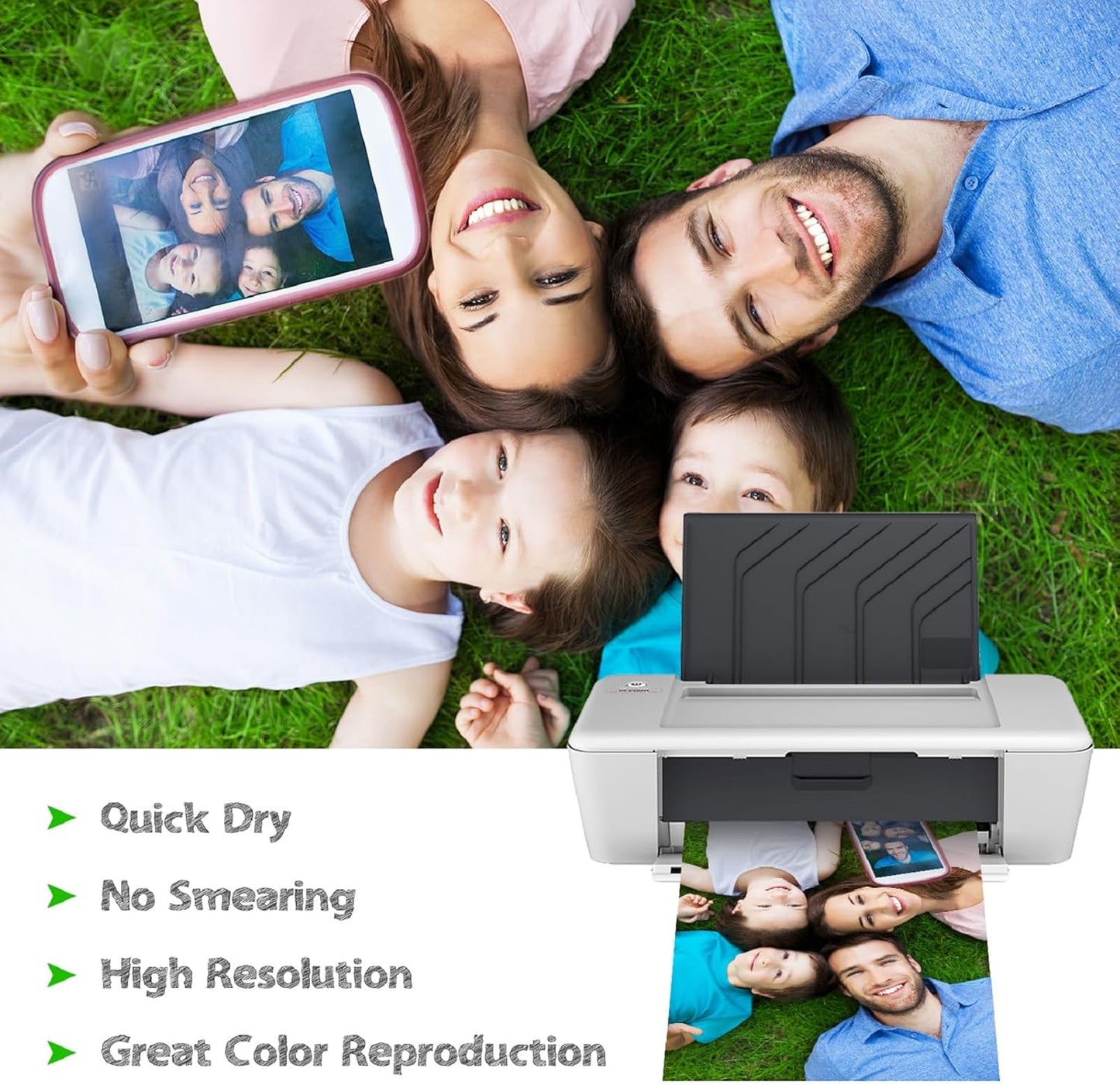 Koala Ultra Premium Photo Paper 8 x 10 In Glossy Photo Printer Paper for Inkjet Printer Water Resistant 50 Sheets 72lb
