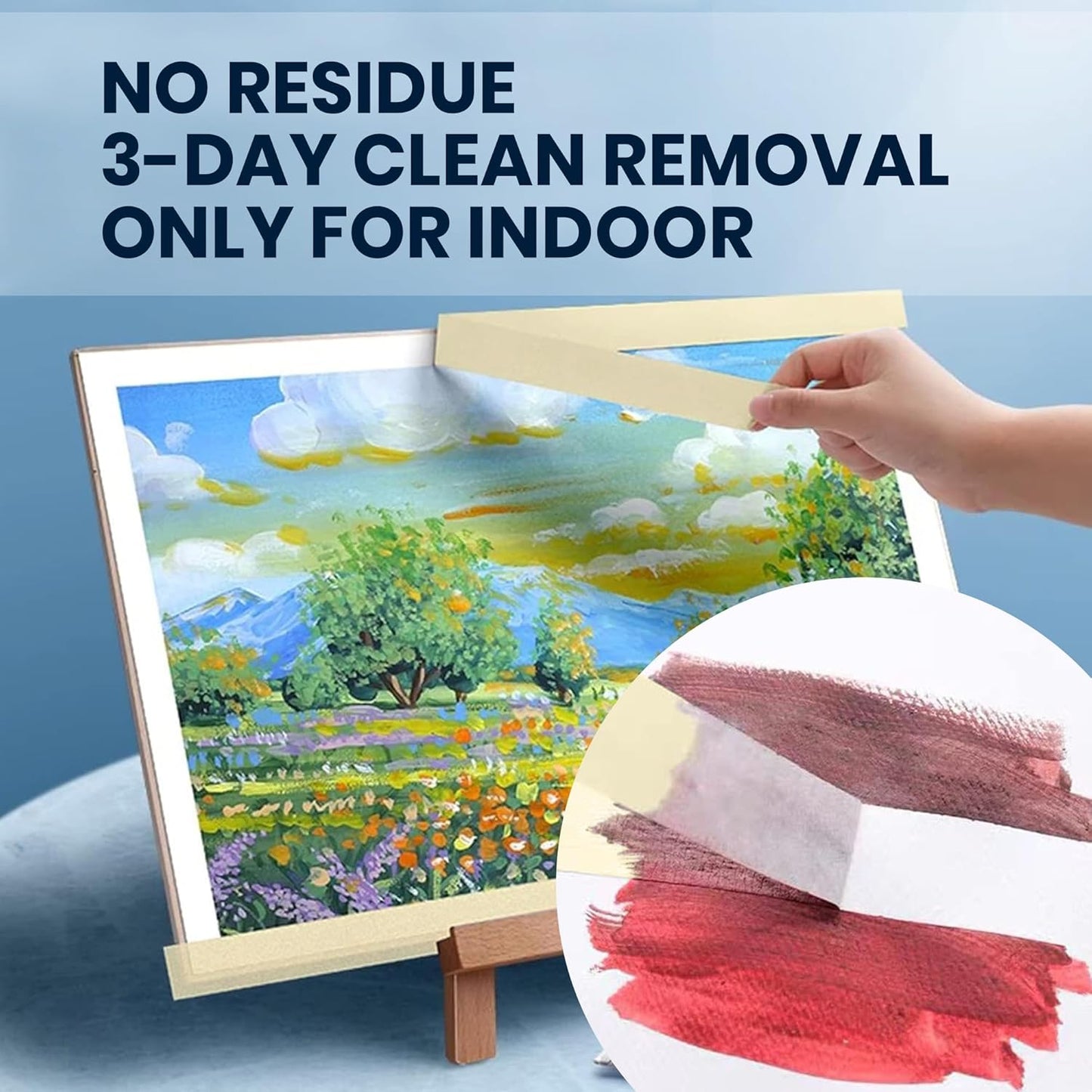 TAPEBEAR General Purpose Masking Tape Beige White 1.41 Inches x 60 Yards, Bulk Painters Tape for Painting, Labeling, DIY Arts Crafts, Home Office School Projects, 36 Rolls