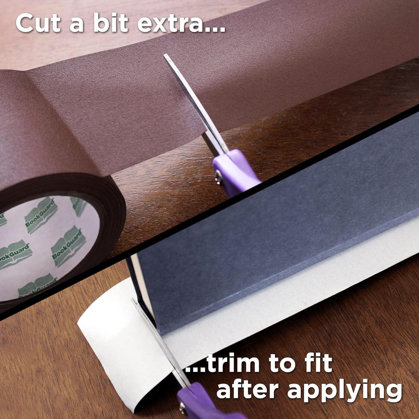 BookGuard 3 inch Premium Bookbinding Repair Cloth Tape, 15 Yard Roll, Brown