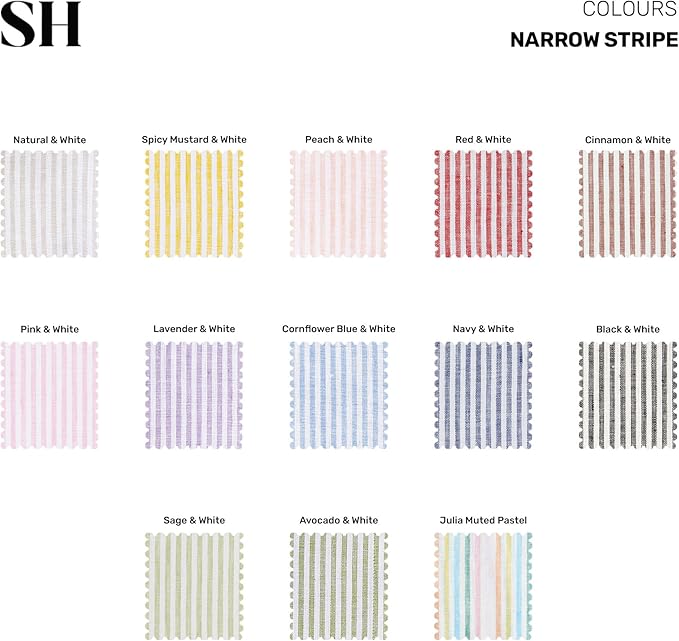 Solino Home Linen Table Runner 90 Inches Long - Julia, 100% Pure Linen Multicolor Muted Pastel Stripe Table Runner 14 x 90 Inch for Dining, Spring, Easter