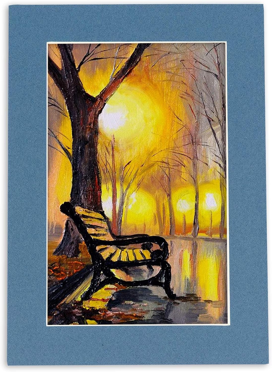 5.5x8.5 Mat for 8.5x11 Frame - Precut Mat Board Acid-Free Mixed Colors 5.5x8.5 Photo Matte For a 8.5x11 Picture Frame, Matboard for Family Photos, Show Kits, Art, Picture Framing, Pack of 10 Mats