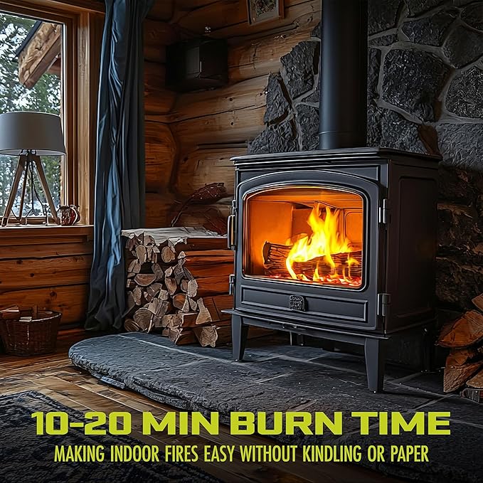 Sun Joe 25-Pound Fatwood Fire Starter Sticks, All-Natural Pine Kindling for Fireplace, Wood Stove, Pit and Grill, Made for Indoor or Outdoor Use