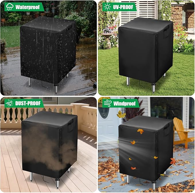 Outdoor Prep Table Cover 30 Inch,Waterproof Patio Stainless Steel Table Cover,Outdoor Grill Cart Table Cover Pizza Oven Table Covers - 30 X 36 X 34 Inch