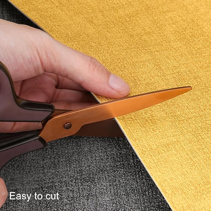 Table Runners 72 Inches Long, Dual-Sided Faux Leather Farmhouse Table Runner Waterproof Heatproof Non-Slip for Living Room Party Home Decor Holiday Decorations(Gray Yellow, 12 x 72 Inch)