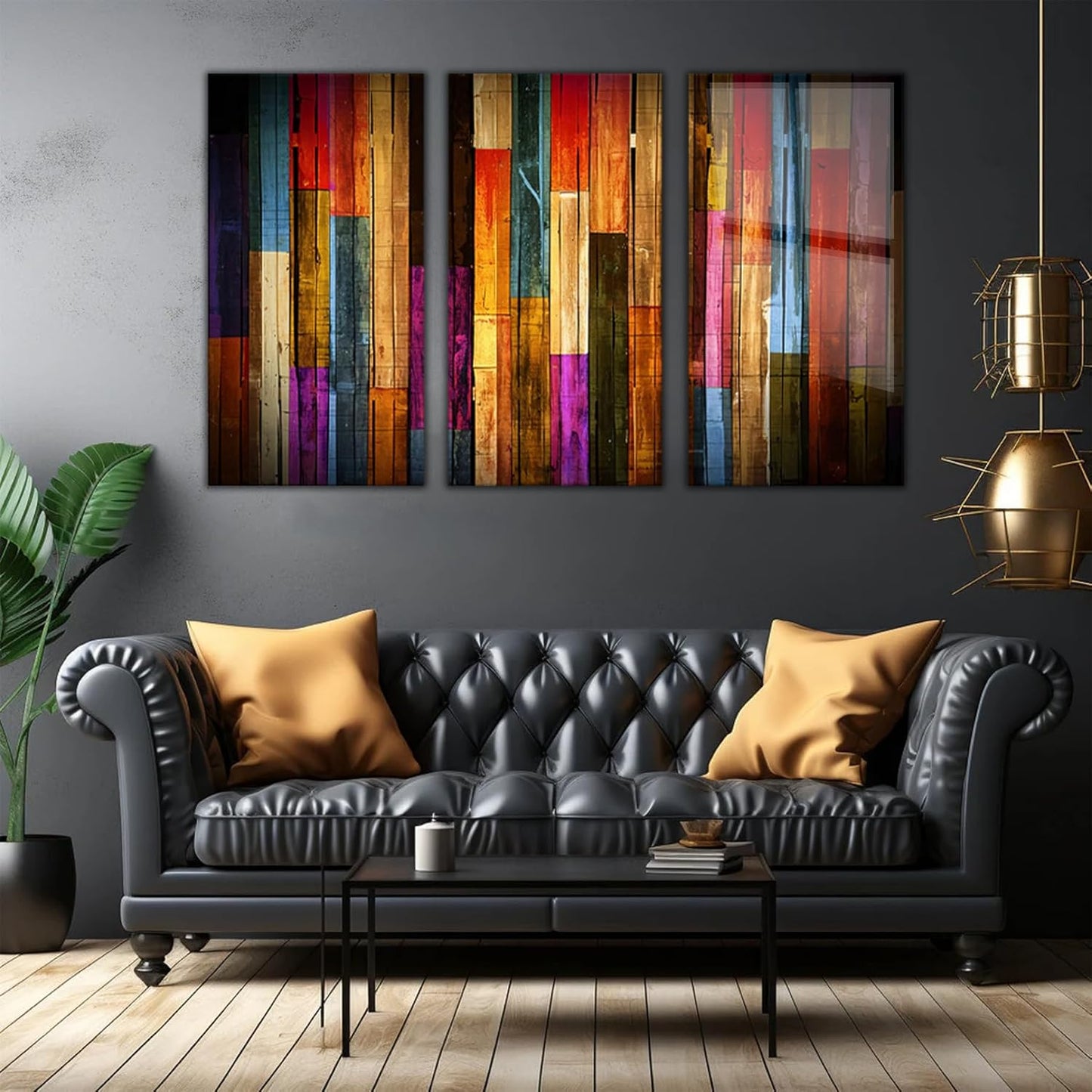 SpiritualHands Painted Wood Glass Printing Wall Art, Glass Wall Art, Home Decoration, Interior Design Ideas, Wall Hangings, Tempered Glass Wall Art