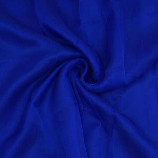 Organza Fabric 10 Yard Bridal Solid Sheer Bolt for Home Décor, Table Décor, Bridal, Fashion, Crafts, Decorations Silky Shiny Organza 44" - (10 Yard, Royal Blue)