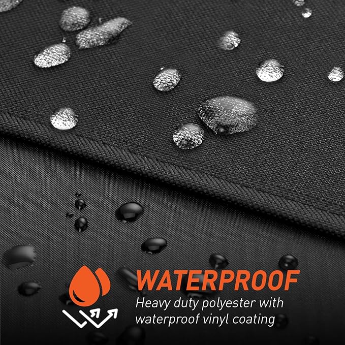 Arcedo Vertical Smoker Cover Compatible with Pit Boss Copperhead 4, 5, 7 Series, PBV4PS2, PBV4NX, Pro 4-Series, Heavy Duty Waterproof Outdoor Wood Pellet Grill Cover for PB 73550, Black