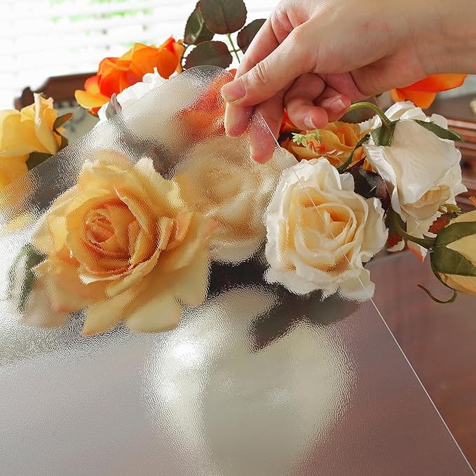 Frosted Clear Table Protector 38 x 72 Inch, 2mm Thick Plastic Table Cover, Waterproof PVC Clear Table Cover Protector, Desk Protector Mat, Writing Desk Pad for Desktop, Coffee & Dining Room Table