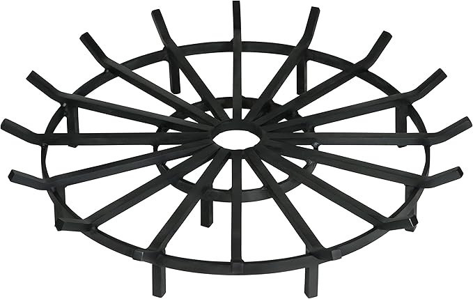 SteelFreak Super Heavy Duty Wagon Wheel Firewood Grate for Fire Pit - Made in The USA (36 Inch)